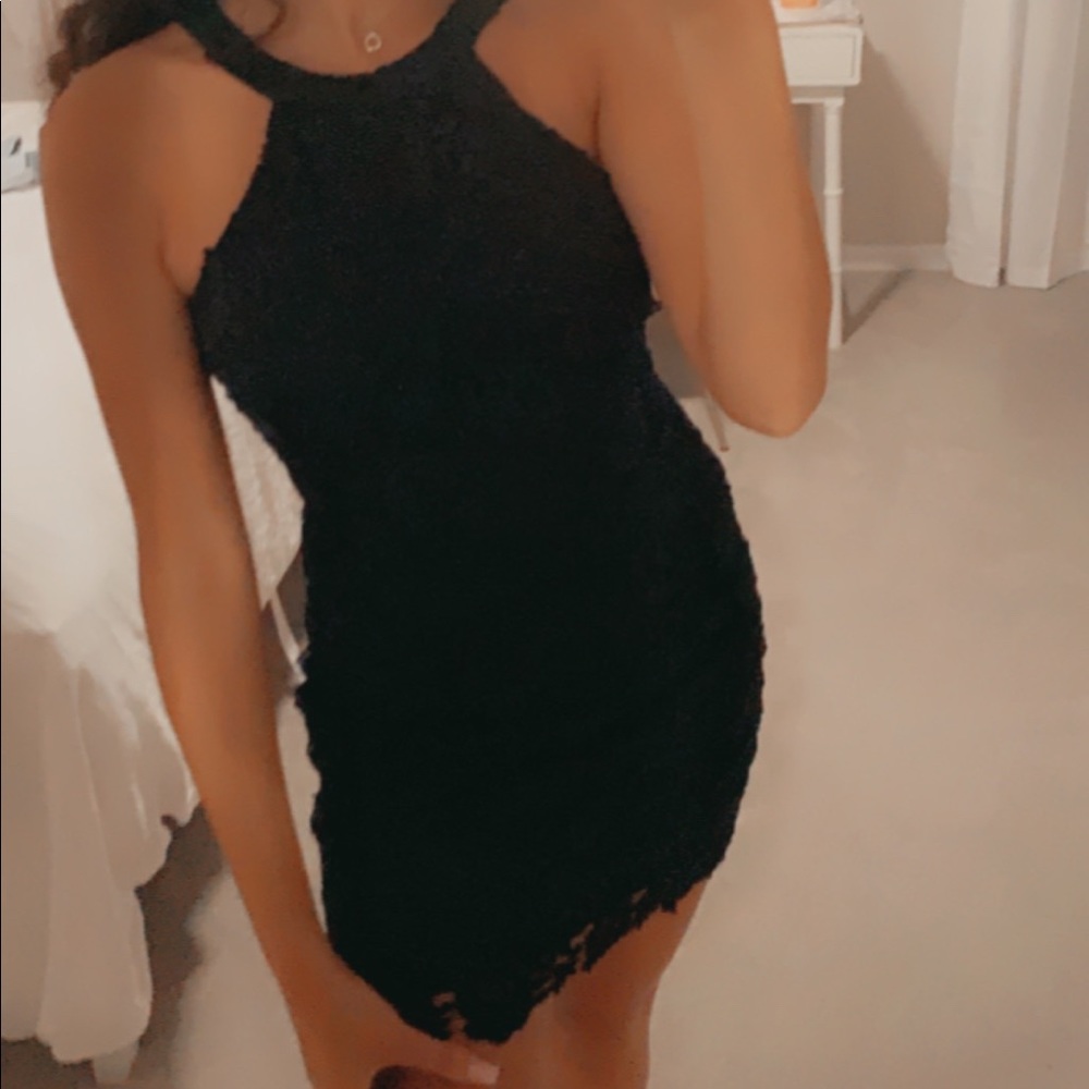 Blue lace lulus dress